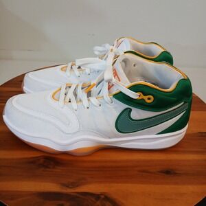 Nike Shoes Mens 9.9 White Zoom GT Hustle 2 Basketball Sneakers DJ9405-103